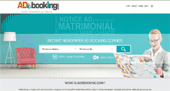 Desktop Screenshot of adebooking.com